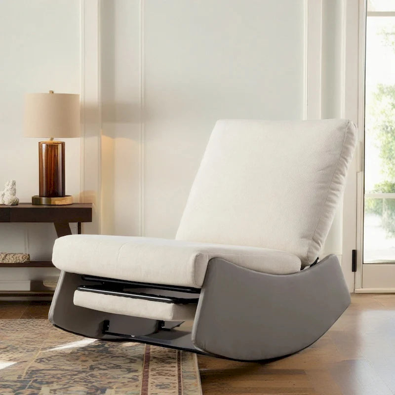 Fauteuil à bascule inclinable moderne avec repose-pieds