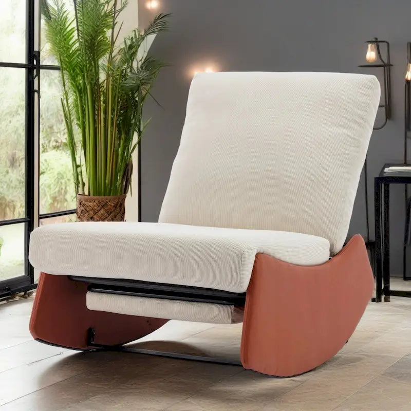 Fauteuil à bascule inclinable moderne avec repose-pieds
