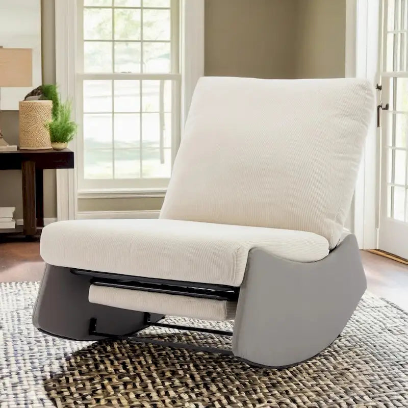 Fauteuil à bascule inclinable moderne avec repose-pieds