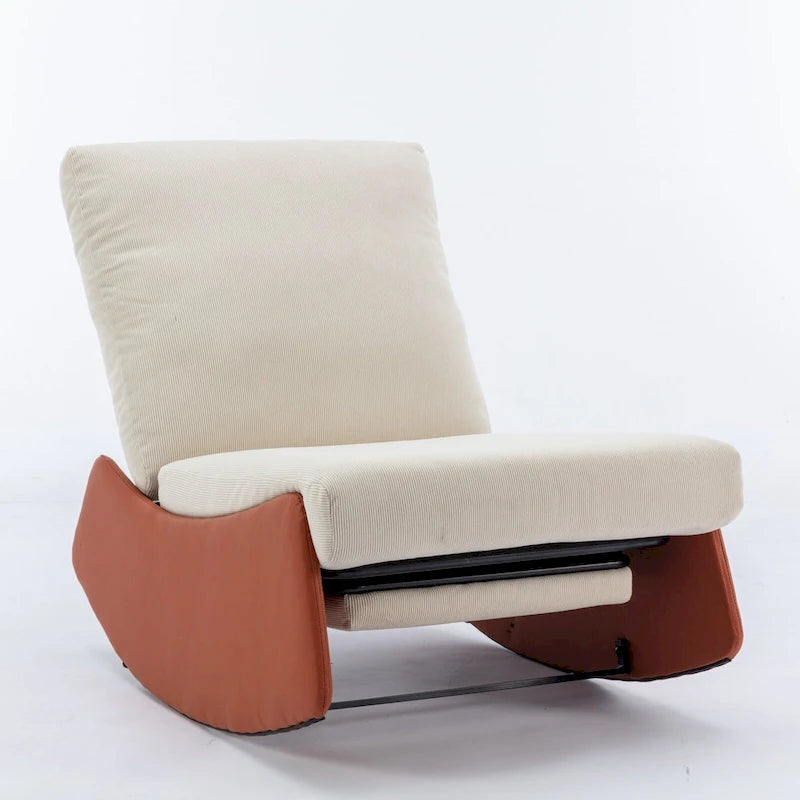 Fauteuil à bascule inclinable moderne avec repose-pieds