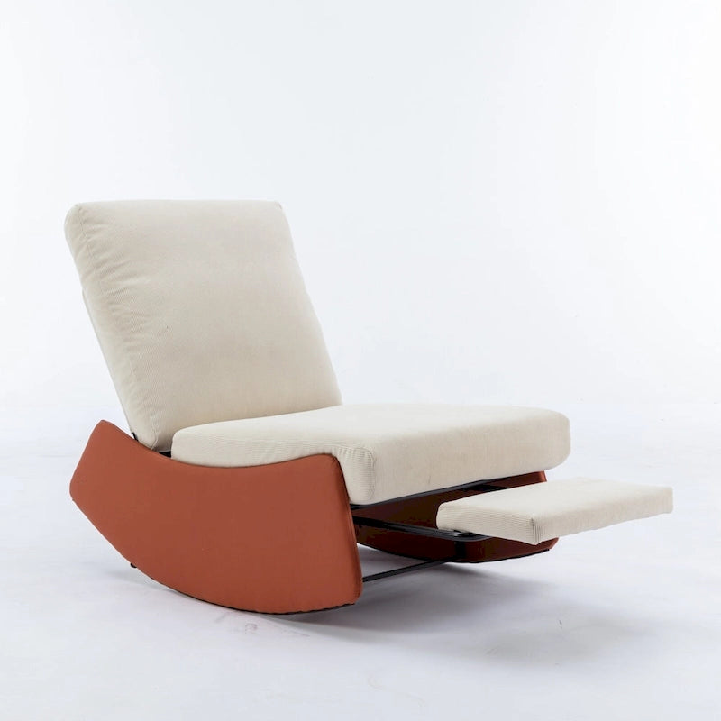 Fauteuil à bascule inclinable moderne avec repose-pieds