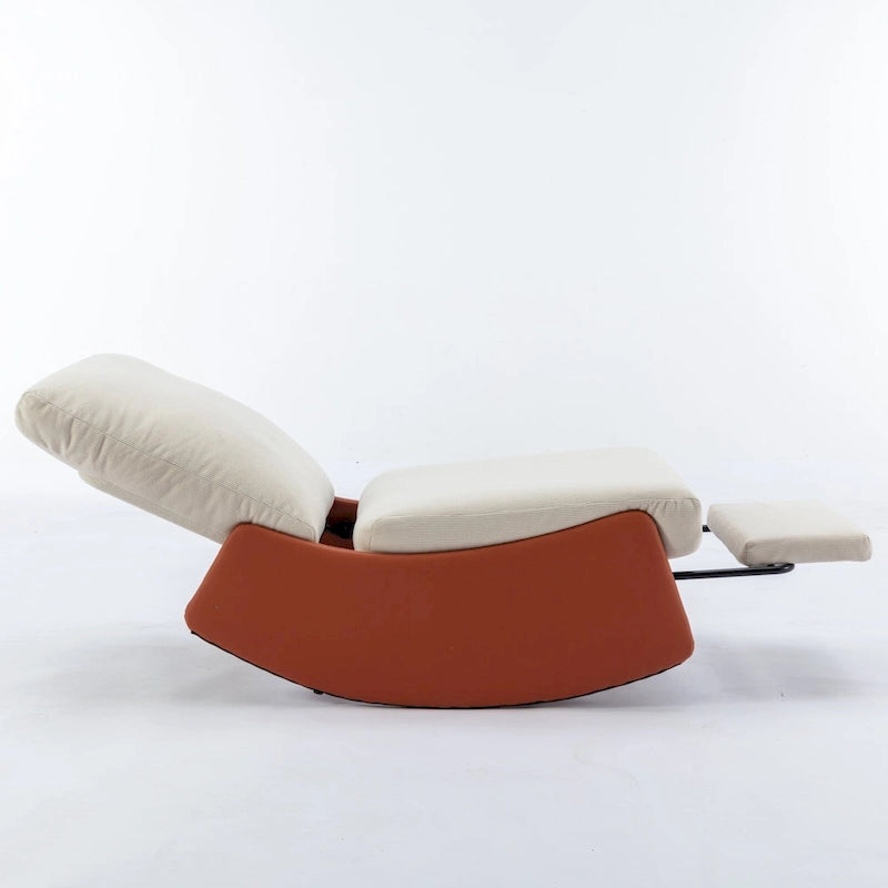 Fauteuil à bascule inclinable moderne avec repose-pieds