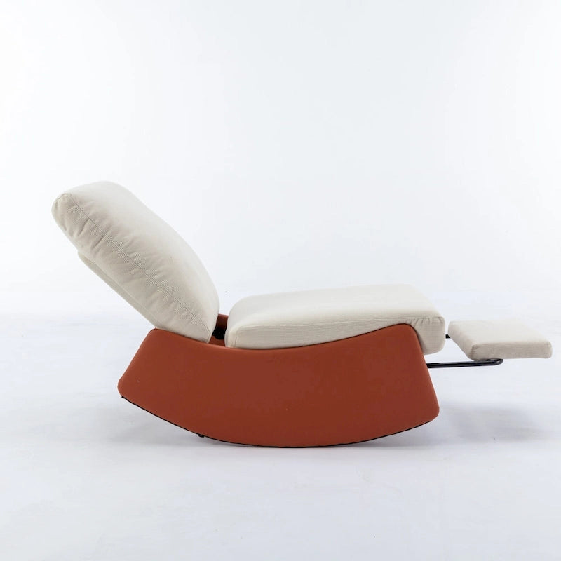 Fauteuil à bascule inclinable moderne avec repose-pieds