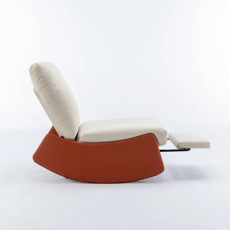 Fauteuil à bascule inclinable moderne avec repose-pieds