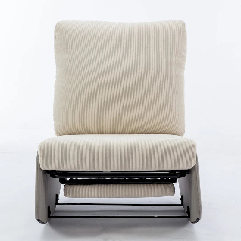 Fauteuil à bascule inclinable moderne avec repose-pieds