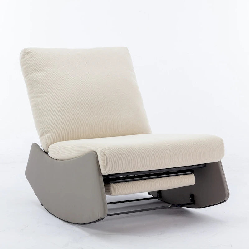 Fauteuil à bascule inclinable moderne avec repose-pieds