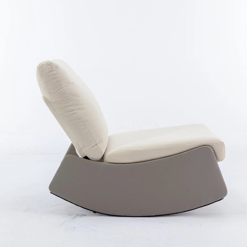Fauteuil à bascule inclinable moderne avec repose-pieds