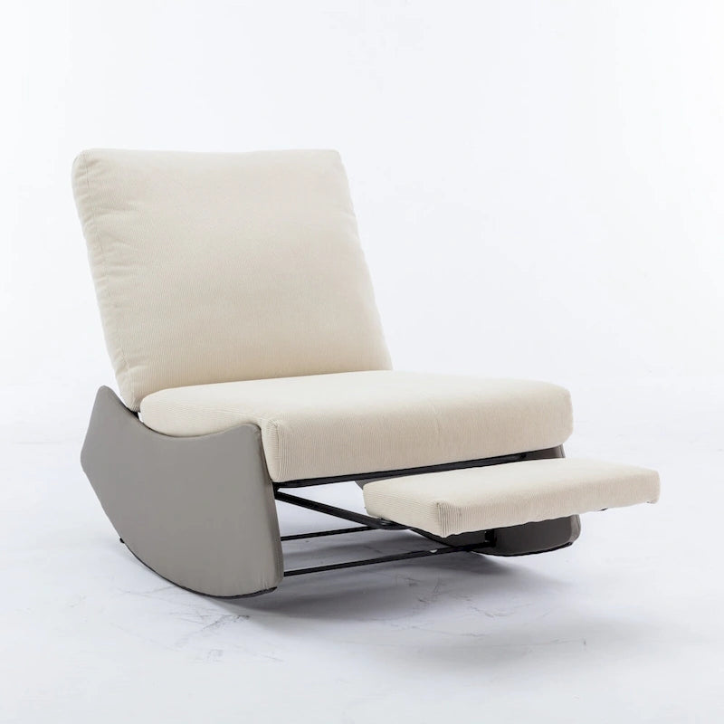 Fauteuil à bascule inclinable moderne avec repose-pieds