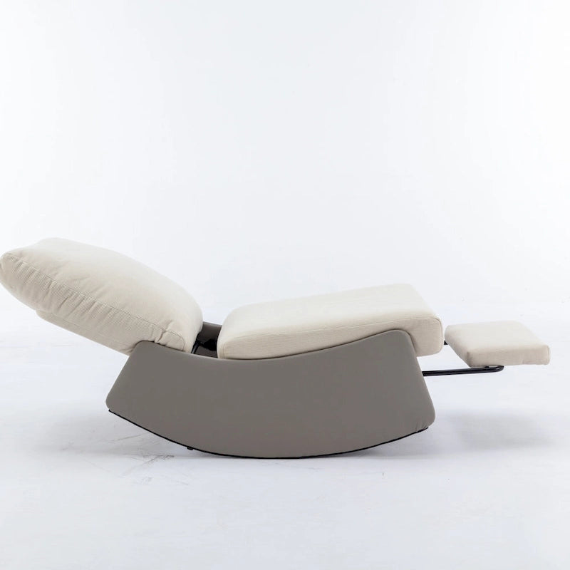 Fauteuil à bascule inclinable moderne avec repose-pieds
