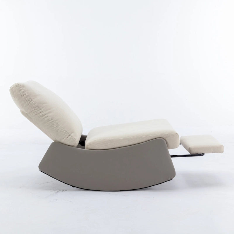 Fauteuil à bascule inclinable moderne avec repose-pieds