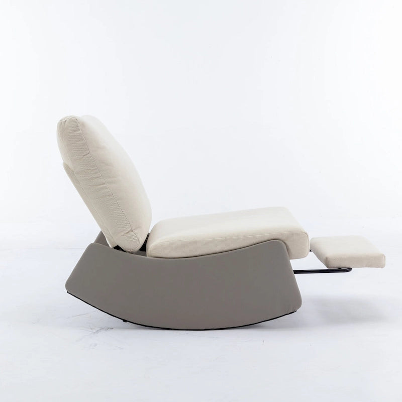 Fauteuil à bascule inclinable moderne avec repose-pieds