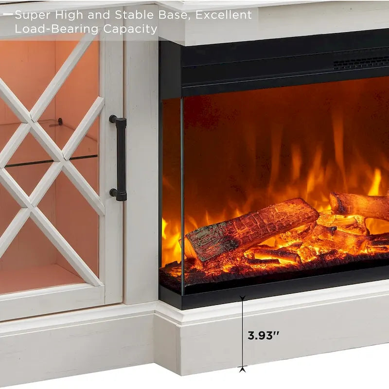 Meuble TV pour téléviseur de 80 pouces, Centre de divertissement, Console multimédia