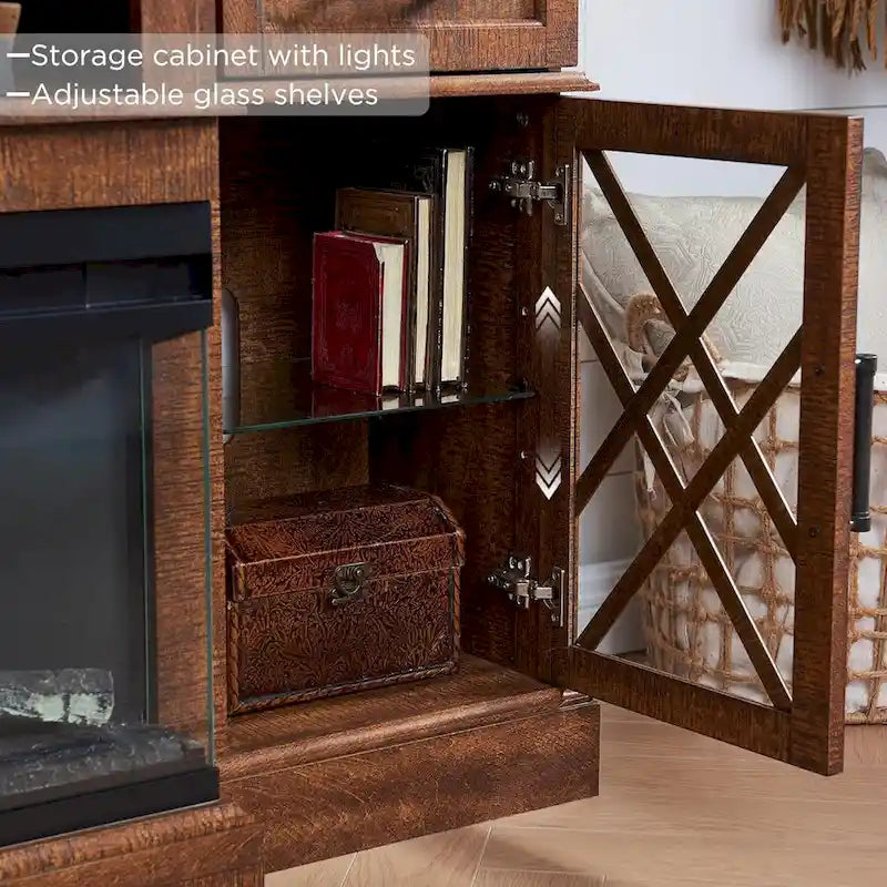 Meuble TV pour téléviseur de 80 pouces, Centre de divertissement, Console multimédia