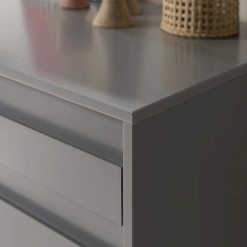 Commode 6 tiroirs en bois massif contemporain