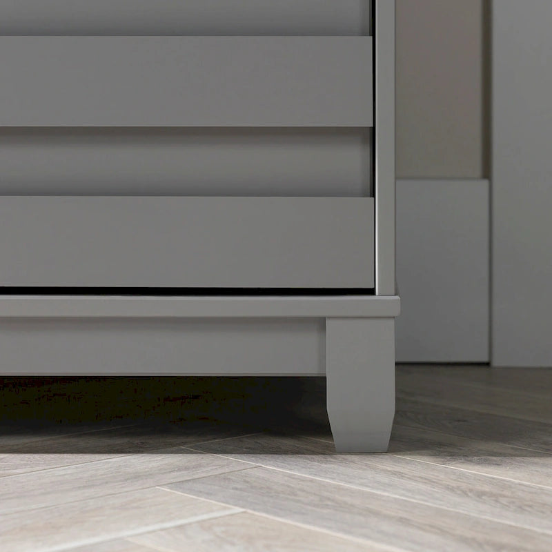 Commode 6 tiroirs en bois massif contemporain