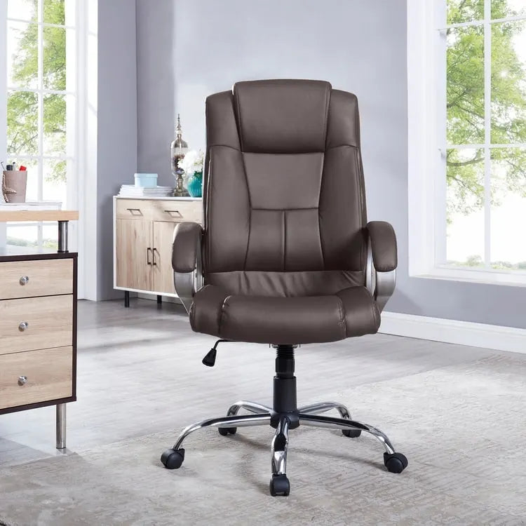 Chaise de bureau ergonomique avec support lombaire et roulettes pivotantes à 360° pour une mobilité améliorée