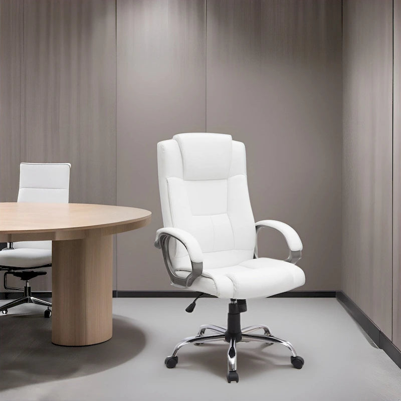 Chaise de bureau ergonomique avec support lombaire et roulettes pivotantes à 360° pour une mobilité améliorée
