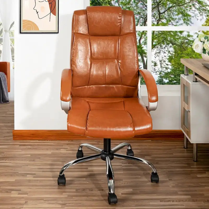 Chaise de bureau ergonomique avec support lombaire et roulettes pivotantes à 360° pour une mobilité améliorée