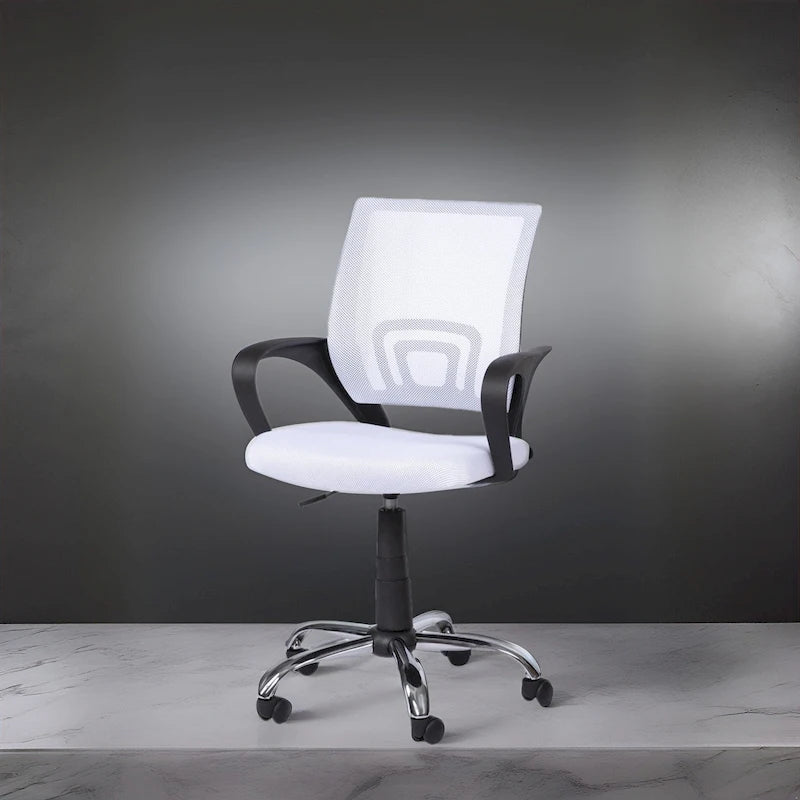 Chaise de bureau ergonomique avec support lombaire et roulettes pivotantes à 360° pour une mobilité améliorée
