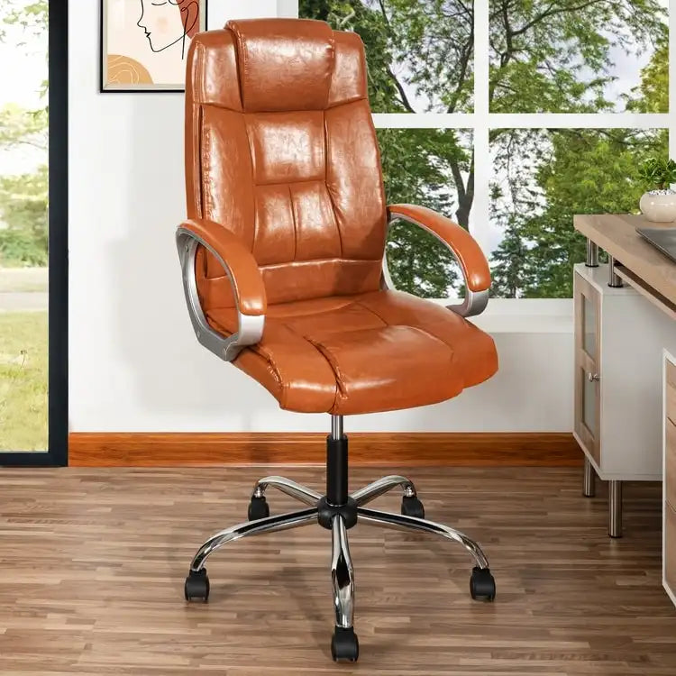 Chaise de bureau ergonomique avec support lombaire et roulettes pivotantes à 360° pour une mobilité améliorée