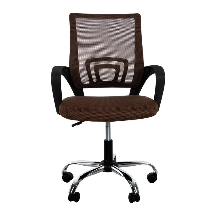 Chaise de bureau ergonomique avec support lombaire et roulettes pivotantes à 360° pour une mobilité améliorée