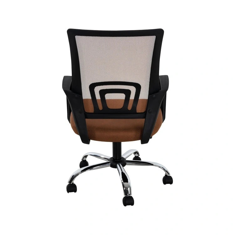 Chaise de bureau ergonomique avec support lombaire et roulettes pivotantes à 360° pour une mobilité améliorée