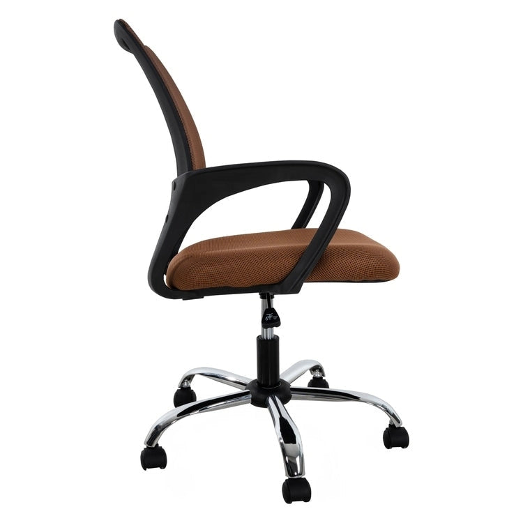 Chaise de bureau ergonomique avec support lombaire et roulettes pivotantes à 360° pour une mobilité améliorée