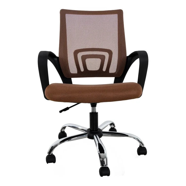 Chaise de bureau ergonomique avec support lombaire et roulettes pivotantes à 360° pour une mobilité améliorée