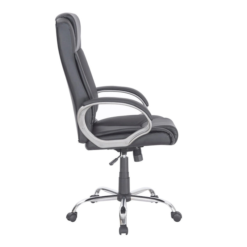 Chaise de bureau ergonomique avec support lombaire et roulettes pivotantes à 360° pour une mobilité améliorée