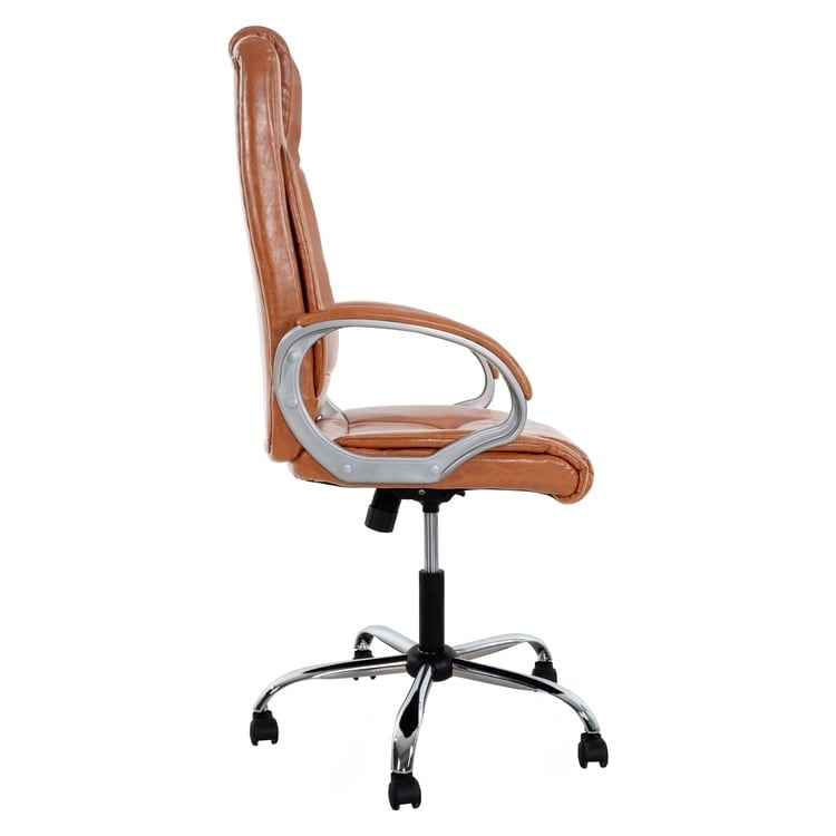 Chaise de bureau ergonomique avec support lombaire et roulettes pivotantes à 360° pour une mobilité améliorée