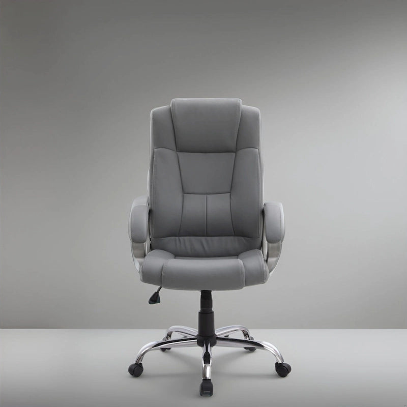 Chaise de bureau ergonomique avec support lombaire et roulettes pivotantes à 360° pour une mobilité améliorée