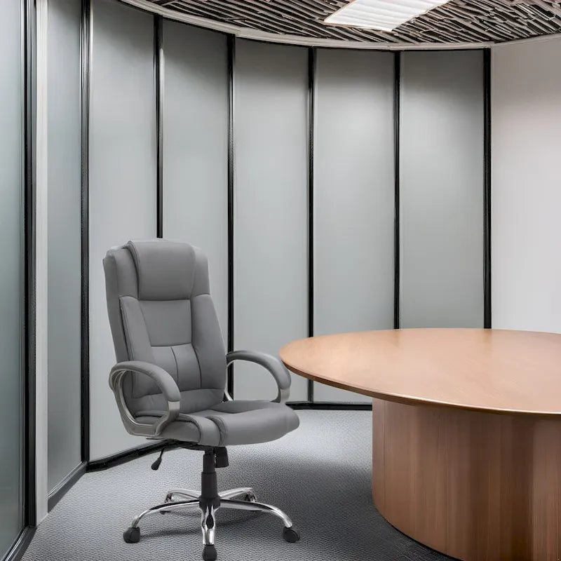 Chaise de bureau ergonomique avec support lombaire et roulettes pivotantes à 360° pour une mobilité améliorée