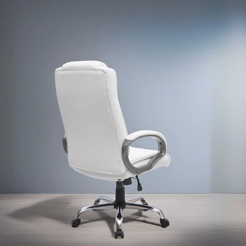 Chaise de bureau ergonomique avec support lombaire et roulettes pivotantes à 360° pour une mobilité améliorée