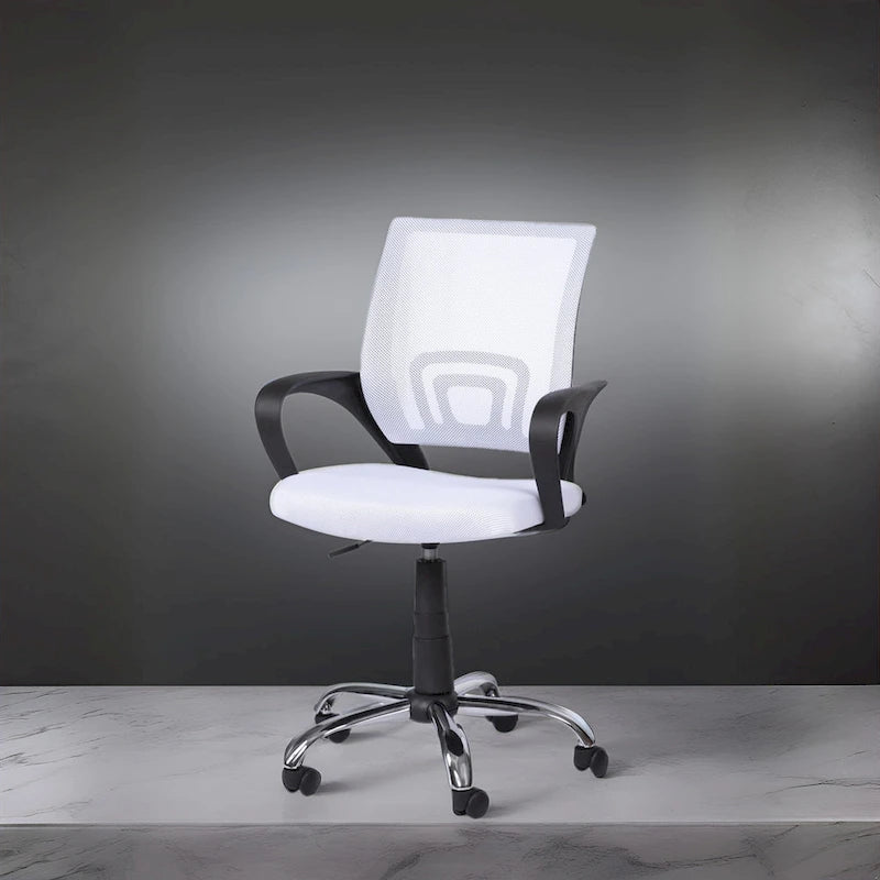 Chaise de bureau ergonomique avec support lombaire et roulettes pivotantes à 360° pour une mobilité améliorée