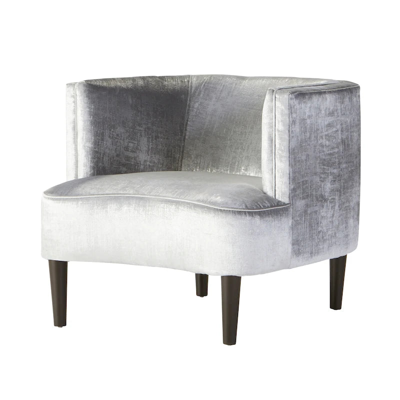 Fauteuil tonneau surdimensionné avec accoudoirs pour salon