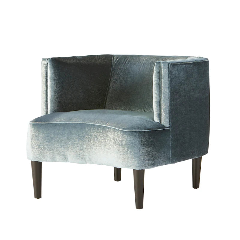 Fauteuil tonneau surdimensionné avec accoudoirs pour salon