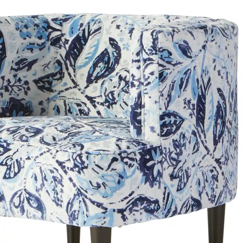 Fauteuil tonneau surdimensionné avec accoudoirs pour salon