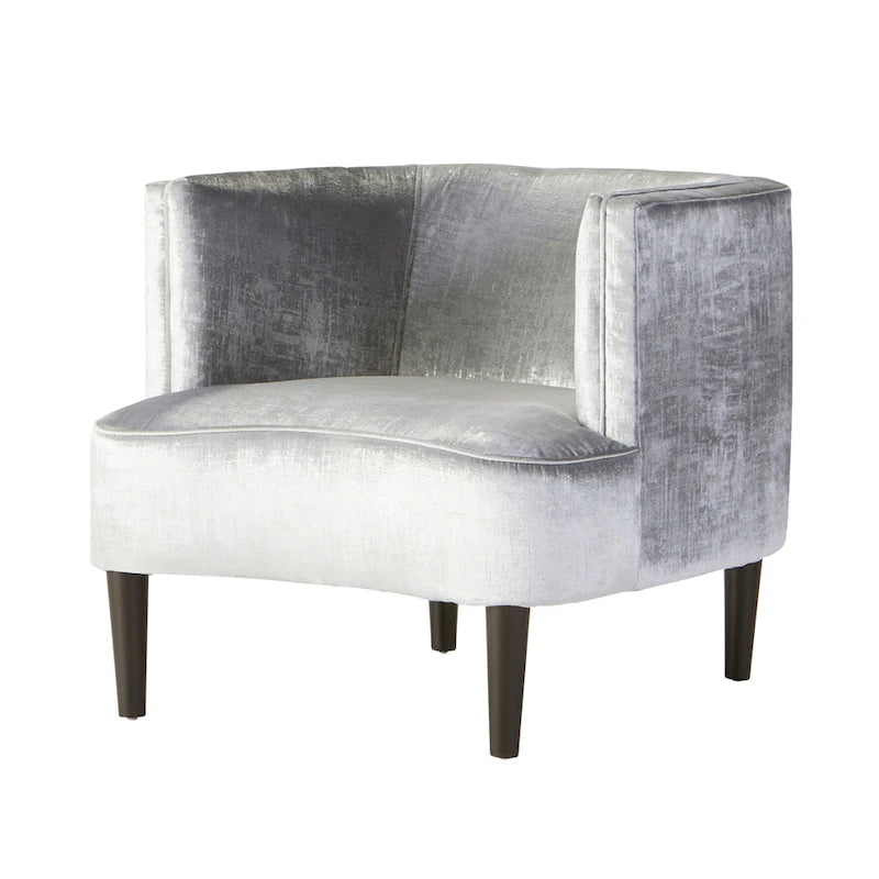 Fauteuil tonneau surdimensionné avec accoudoirs pour salon