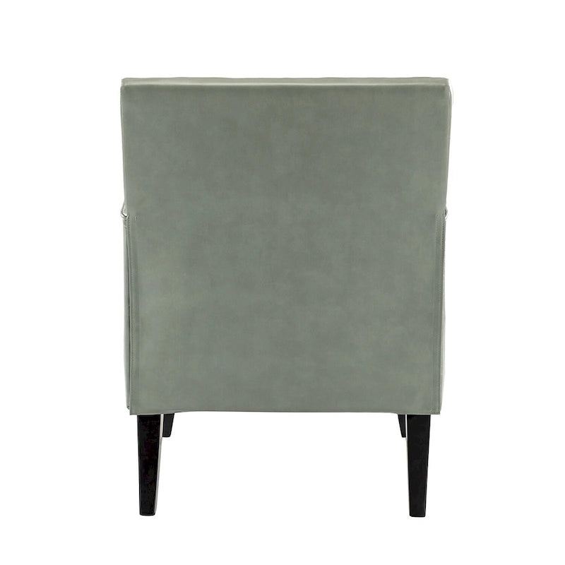 Fauteuil d'appoint moderne classique en polyester avec pieds en bois massif, lot de 2