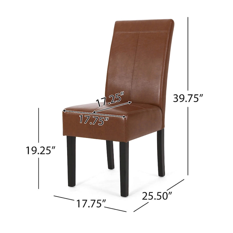 Chaises de salle à manger capitonnées T-Stitch (lot de 2)