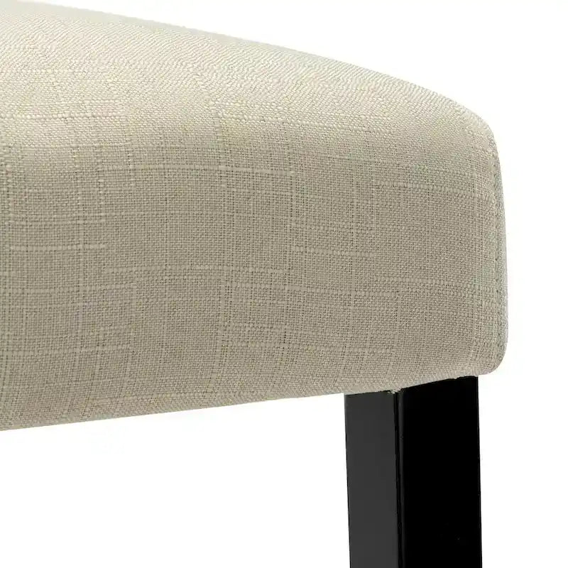 Lot de 2 tabourets de bar à hauteur de comptoir de 24 pouces, recouverts de tissu avec garniture cloutée et dossier