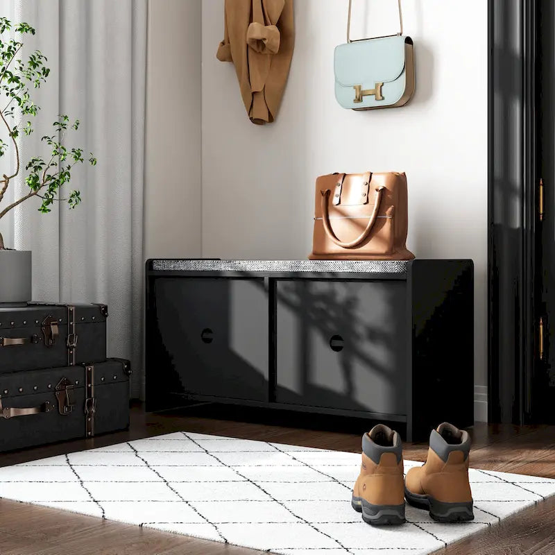 Bancs de rangement avec coussin