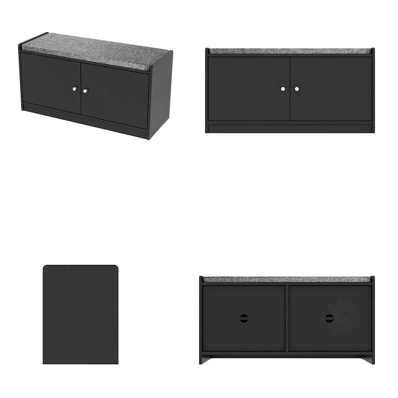 Bancs de rangement avec coussin