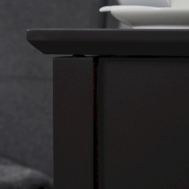 Table avec plateau rabattable, meuble de rangement décoratif pour chambre avec armoire et étagère inférieure