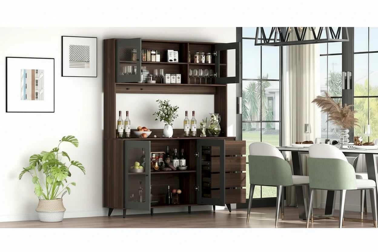 Bahut Armoire à vin Meuble à thé Meuble de cuisine Buffets