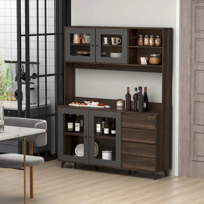Bahut Armoire à vin Meuble à thé Meuble de cuisine Buffets