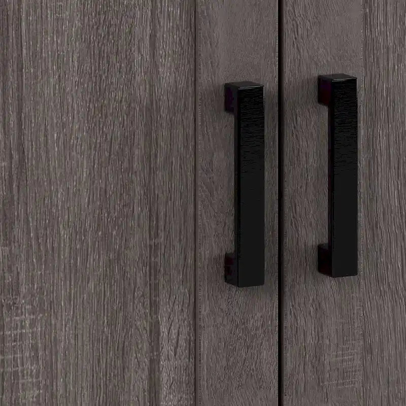 Meuble TV de 71 pouces de large avec portes de rangement, pour téléviseurs jusqu'à 85 pouces