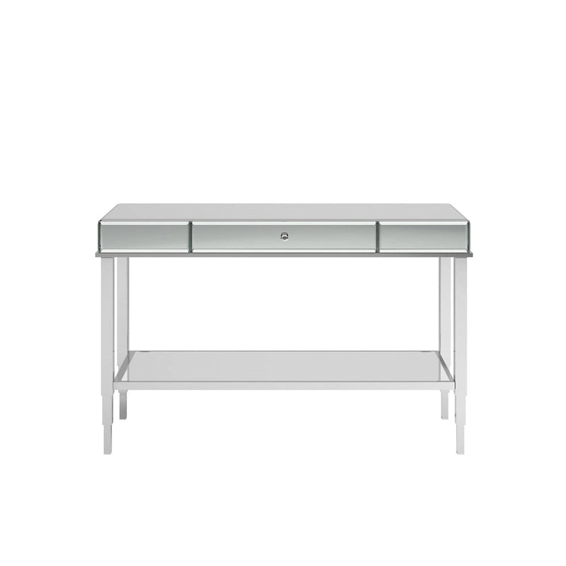 Console de meuble TV miroir avec tiroir
