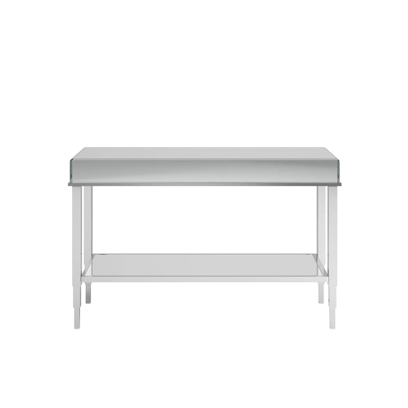 Console de meuble TV miroir avec tiroir
