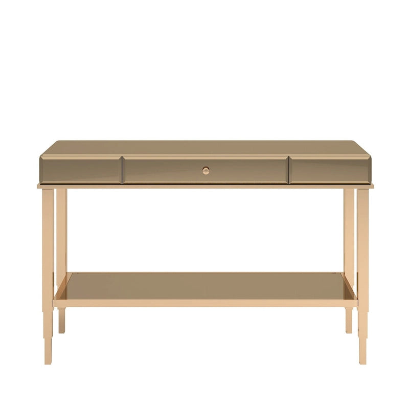 Console de meuble TV miroir avec tiroir